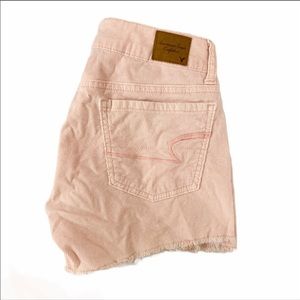 🍒2/20$ AMERICAN EAGLE Fine Corduroy Shorts Light Pink
